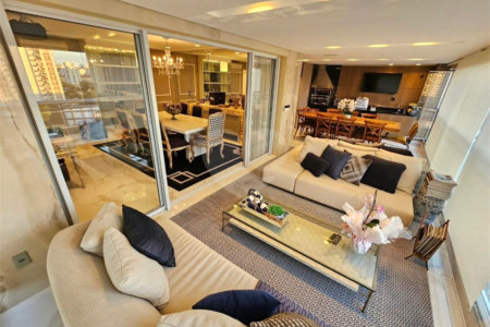 Apartamento mobiliado alto padrão, para venda ou locação, com 4 suítes e 4 vagas, em condomínio-clube no Ipiranga!