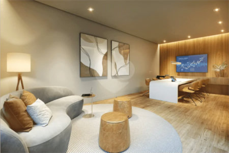 Living Hectare | 76 m², 2 suítes e 1 vaga — Conceito de casa no Anália Franco