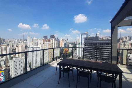 Apartamento para locação 45m2 na Bela Vista 2 dormitórios 1 vaga Próximo à Av. Paulista