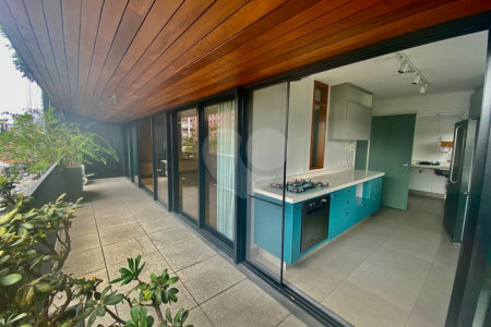 Imóvel 168m² Idea Zarvos com 3 suites, varanda na frente e na suíte, piscina, academia e 3 vagas Vila Madalena.