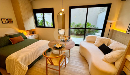 Apartamento garden para venda em Chácara Santo Antônio (Zona Sul) com 1 quarto, sendo 1 suíte , 39m²