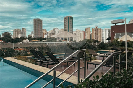 Apartamento porteira fechada com vista para a Ponte Estaiada no Campo Belo
