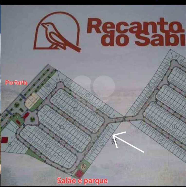 Terreno para venda no Condomínio fechado Recanto do Sabiá