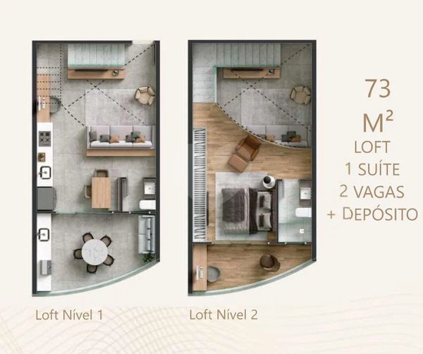 Planta Apartamento 73m²