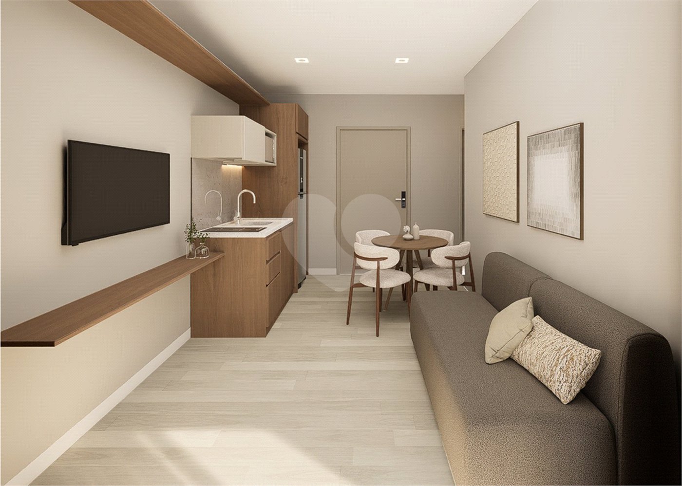 Apartamento mobiliado de 41m² à venda em Moema – 1 DORMITORIO MOBILIADO