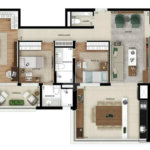 Apartamento novo com 129m² na Mooca com 2 suítes e 2 vagas.