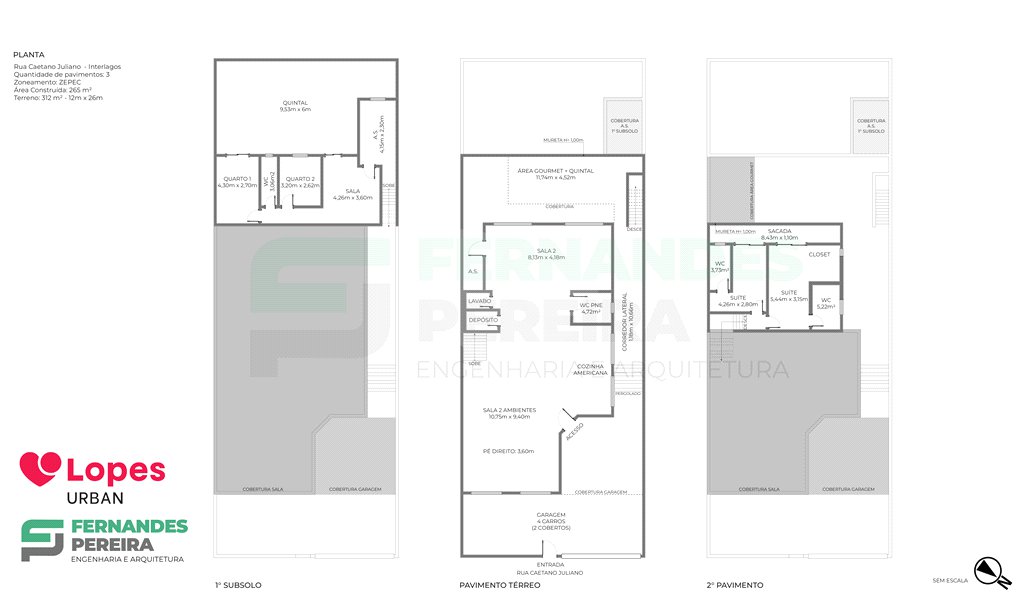 Casa à venda com 5 quartos, sendo 3 suítes, no condomínio Triplex, São Paulo - SP