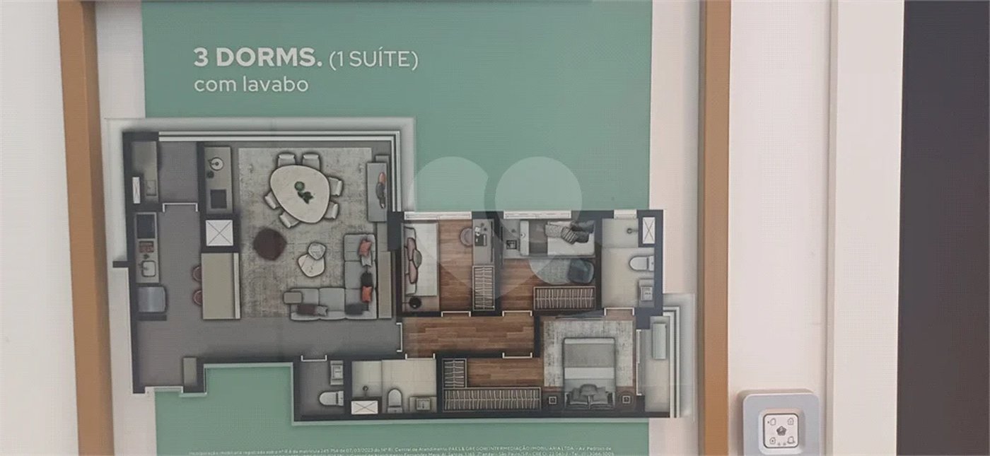 APARTAMENTO 3 DORMITORIOS E 1 VAGA NO BROOKLIN
