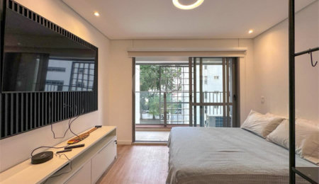 Apartamento à venda ou para alugar com 1 suíte em Campo Belo, São Paulo, SP