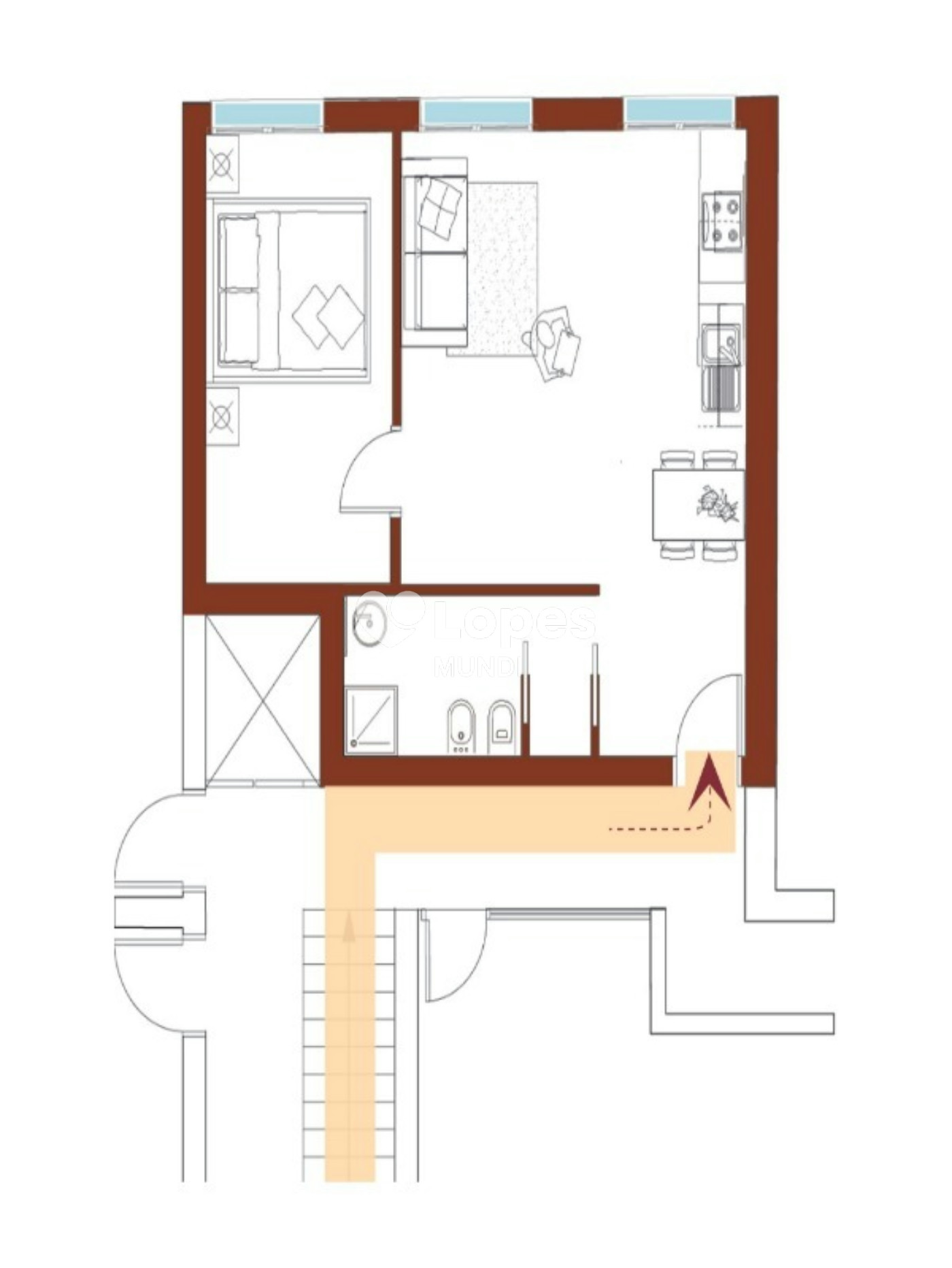Apartamento com 1 quarto à venda em Pellestrina, Veneza, Itália – Venetia Domus