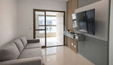 Apartamento à venda com 2 quartos, sendo 1 suíte,  em Boqueirão, Praia Grande, SP
