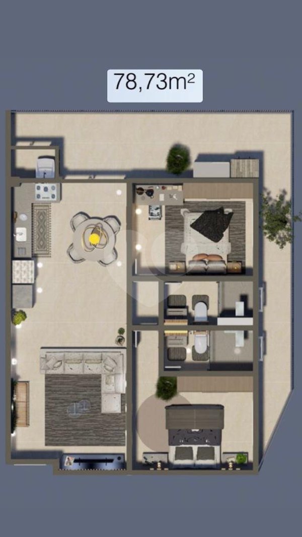Apartamento 78m² 2