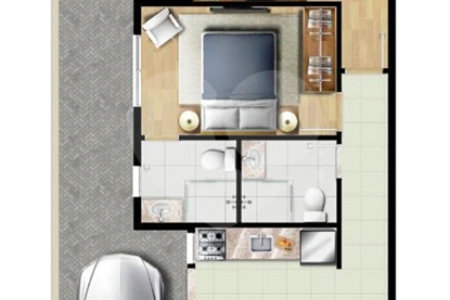 CASA TÉRREA EM ATIBAIA 2 DORMITÓRIOS EM CONDOMÍNIO FECHADO