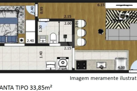 Apartamento à venda com 1 quarto em Santana, São Paulo, SP