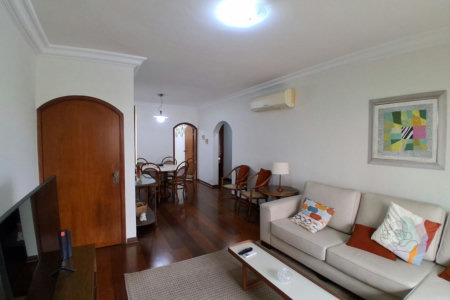 Apartamento com 3 dormitórios para alugar, 135 m² por R$ 6.500,00/mês - Pompéia - Santos/SP