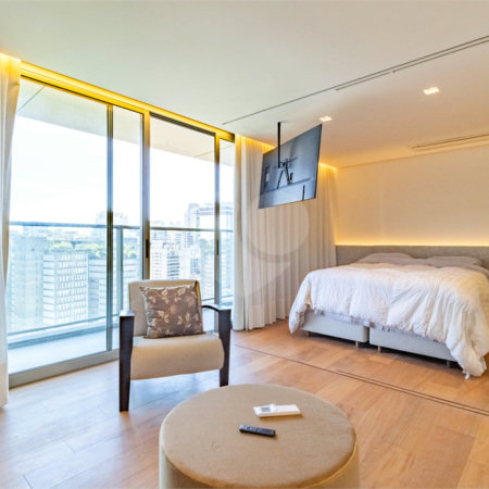 Apartamento à venda ou para alugar com 1 quarto em Vila Olímpia, São Paulo, SP