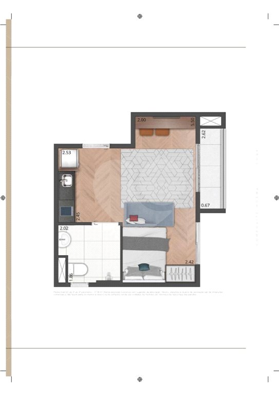 Apartamento para alugar com 1 quarto em Moema, São Paulo, SP