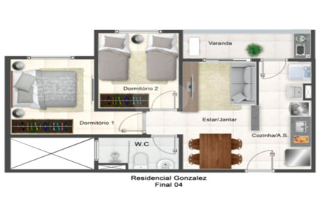 Apartamento à venda com 2 quartos em Vila Assis, Sorocaba, SP