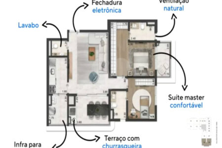 Apartamento à venda com 2 suítes em Vila Clementino, São Paulo, SP