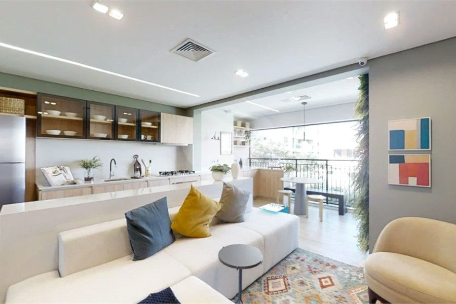 Apartamento novo com 02 Dormitórios e uma Suíte.