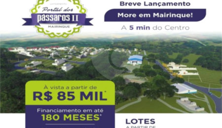 Terreno à venda no condomínio Portal dos Pássaros II, Mairinque - SP