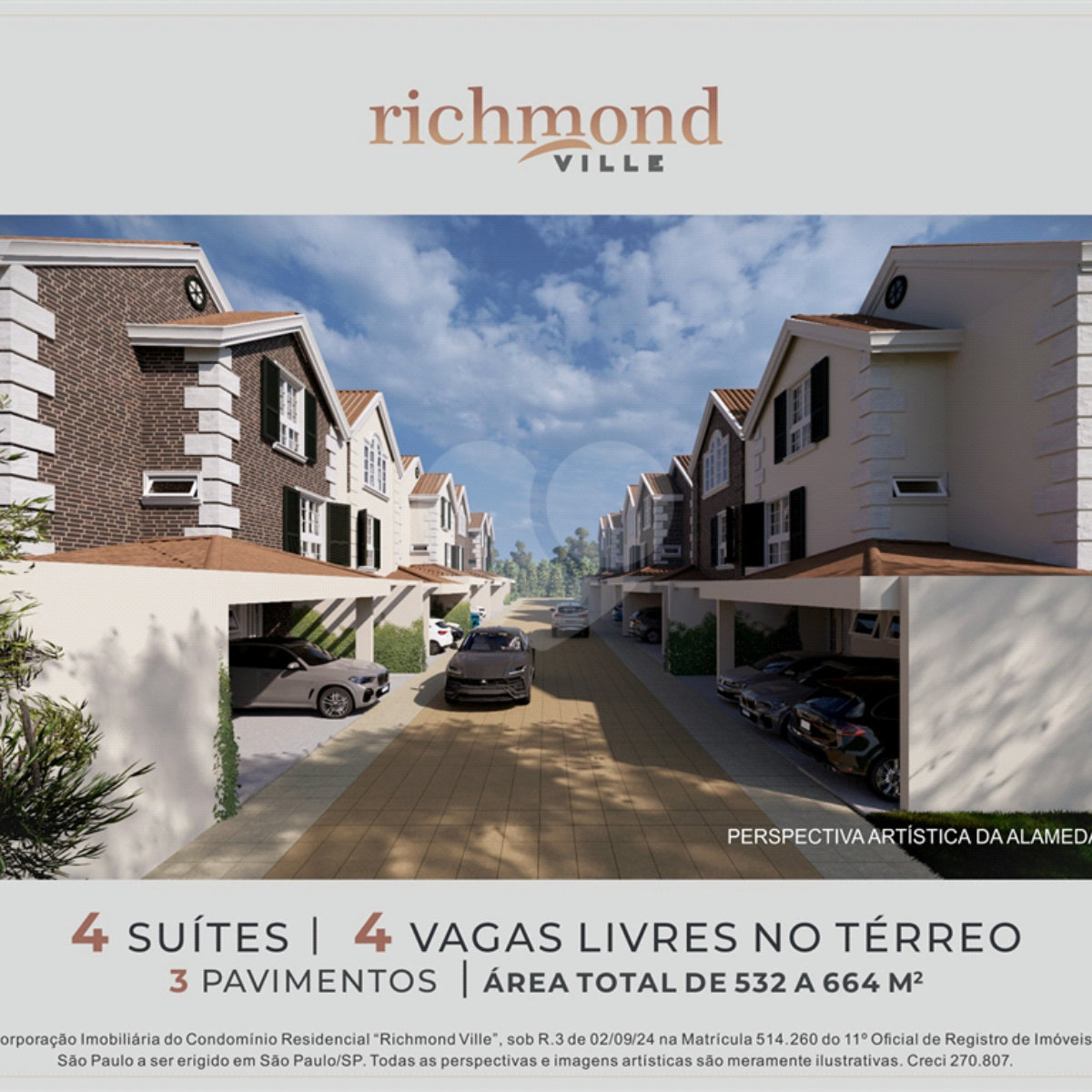 Casa à venda com 4 suítes no condomínio Richmond Ville, São Paulo - SP