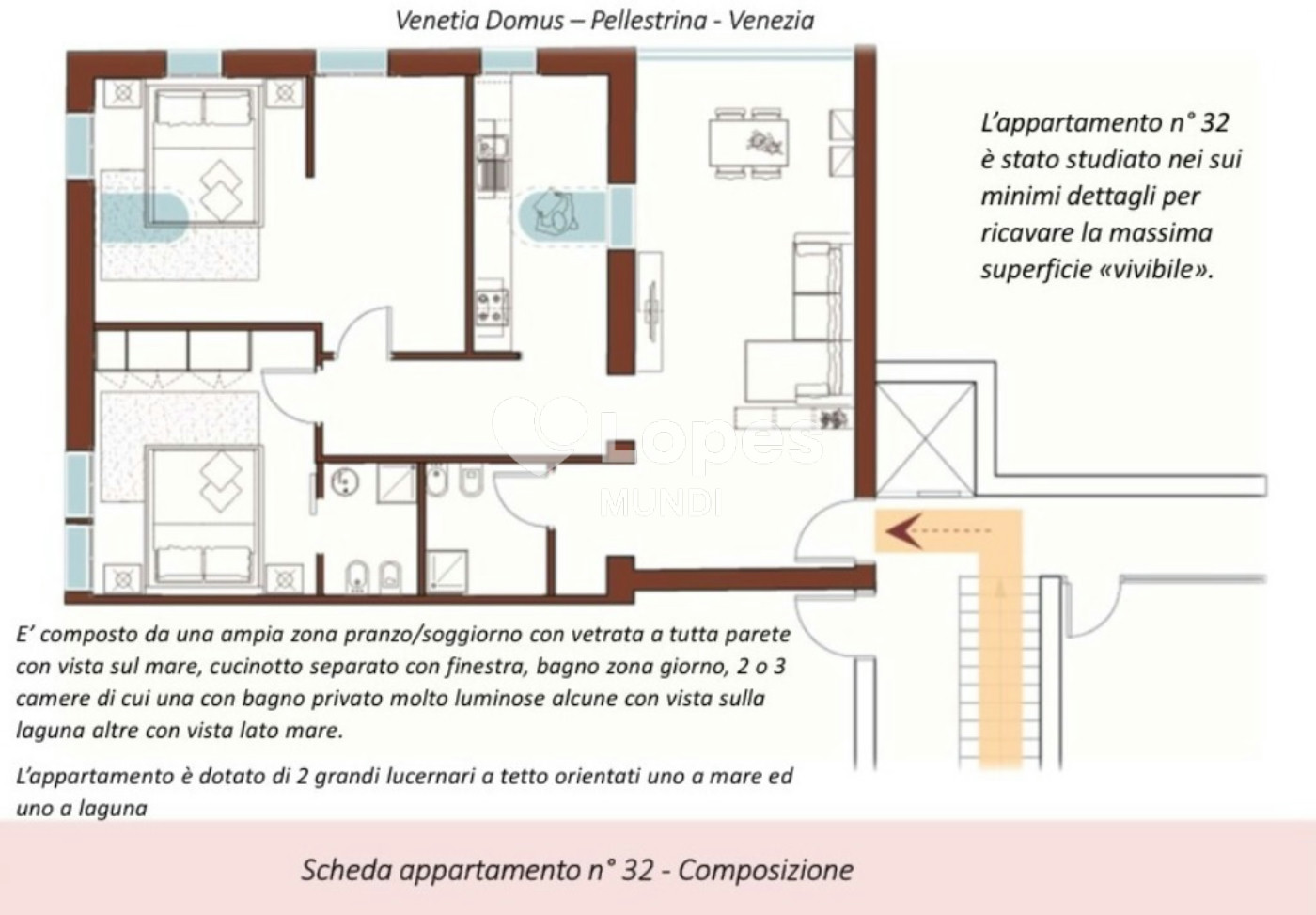 Apartamento com 2 quartos à venda em Pellestrina, Veneza, Itália – Venetia Domus