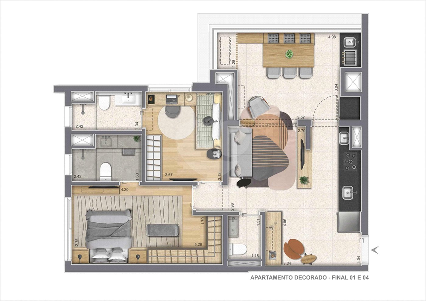 Apartamento à venda com 2 suítes em Pinheiros, São Paulo, SP
