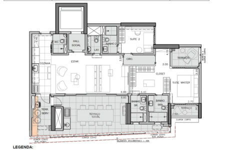 Apartamento à venda com 2 suítes em Santo Amaro, São Paulo, SP