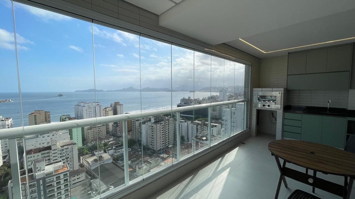 Apartamento com 2 dormitórios à venda, 100 m² por R$ 2.300.000,00 - Aparecida - Santos/SP