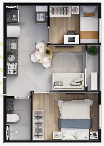 Apartamento 35m² 4