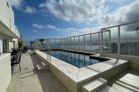 Apartamento com 2 dormitórios à venda, 100 m² por R$ 2.300.000,00 - Aparecida - Santos/SP