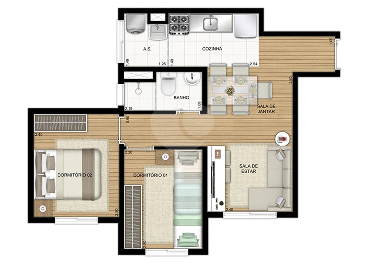 Apartamento à venda com 2 quartos em Cambuci, São Paulo, SP