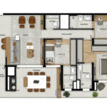 Apartamento em construção de 125m2, 3 suítes na Padre Adelino