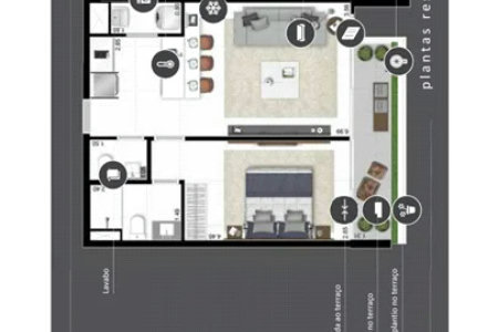 Apartamento à venda com 1 suíte em Pinheiros, São Paulo, SP