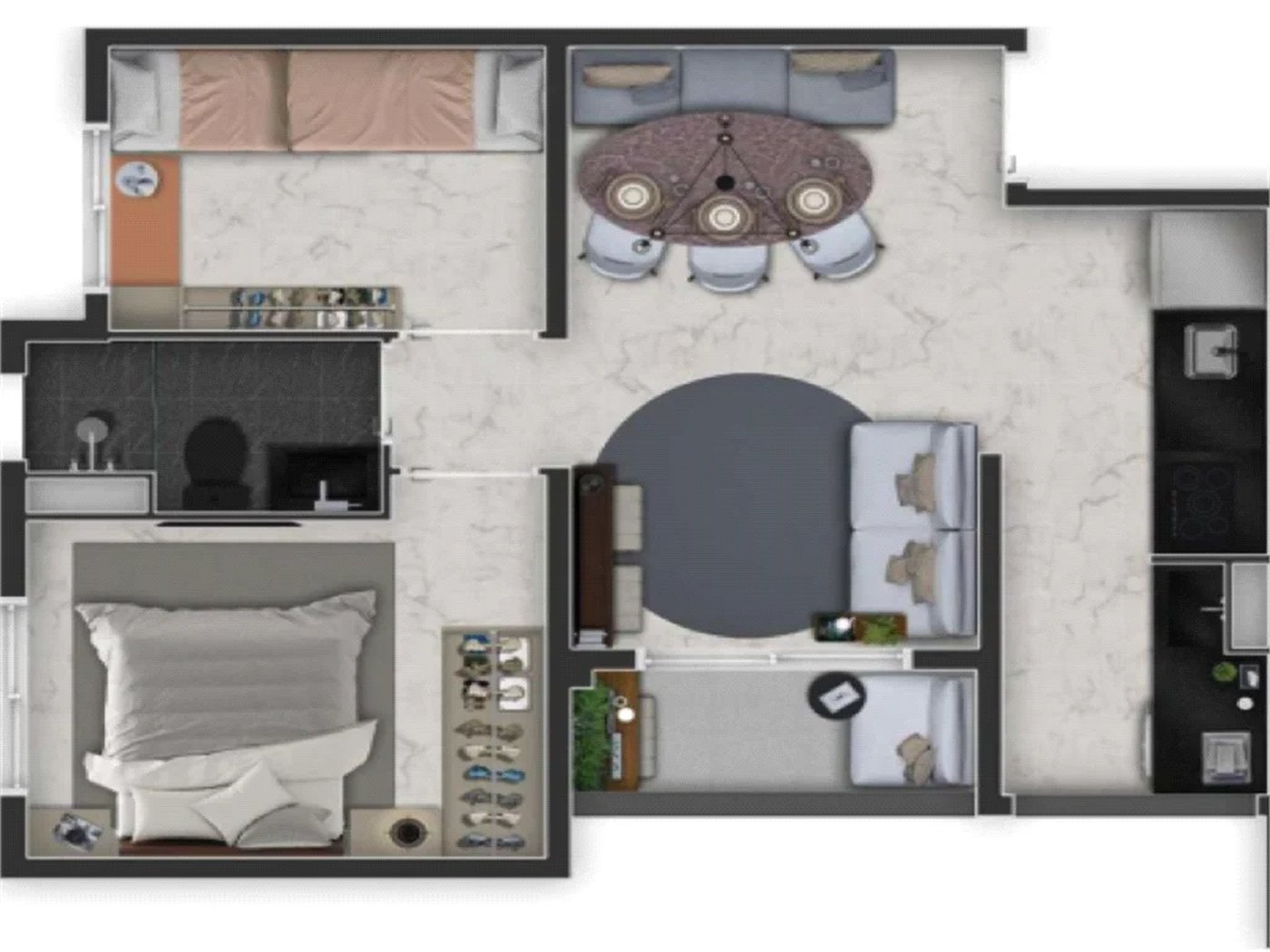 Apartamento à venda com 1 suíte em Butantã, São Paulo, SP