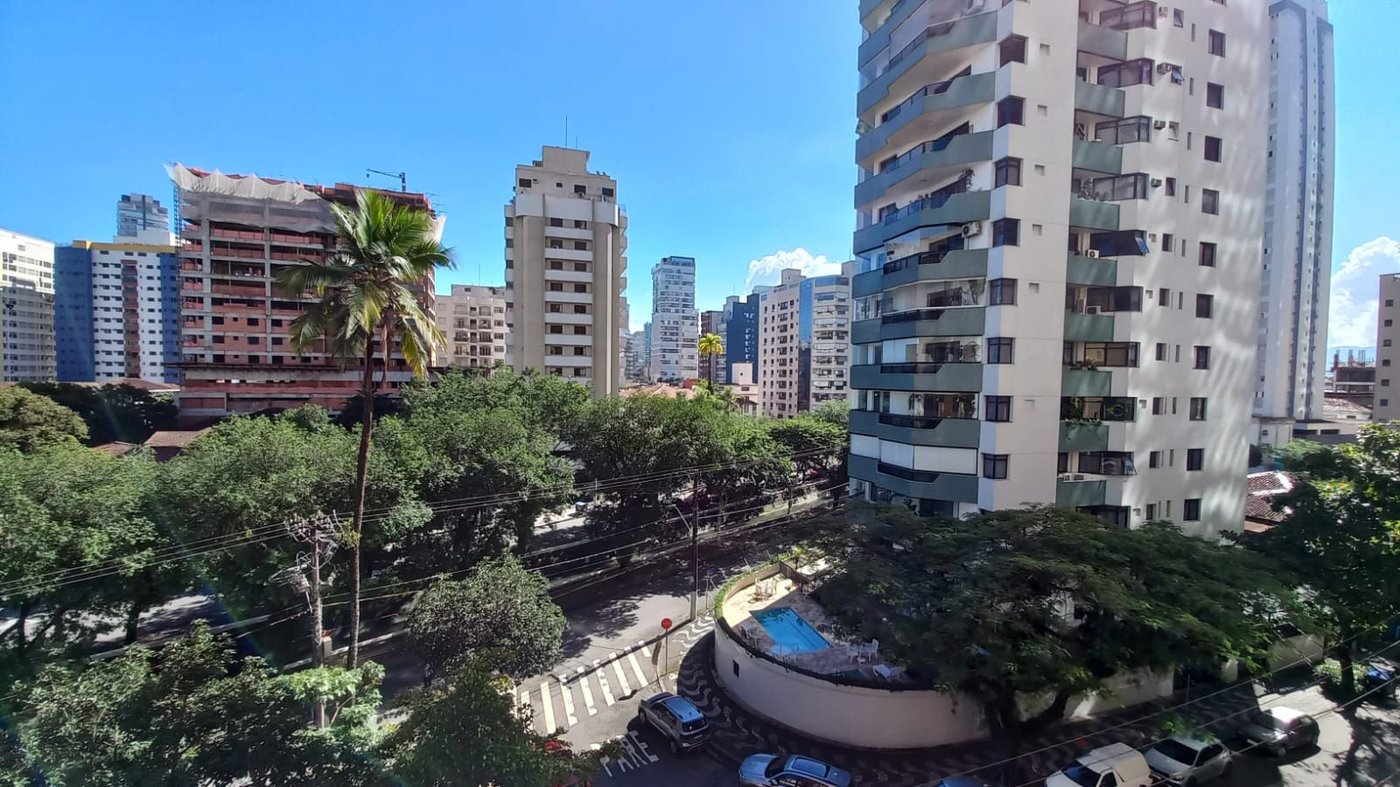Apartamento com 3 dormitórios para alugar, 202 m² por R$ 6.968,36/mês - Embaré - Santos/SP