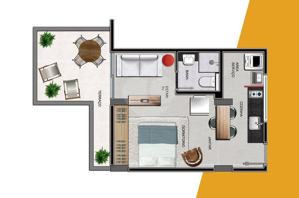 Apartamento 31m² 1