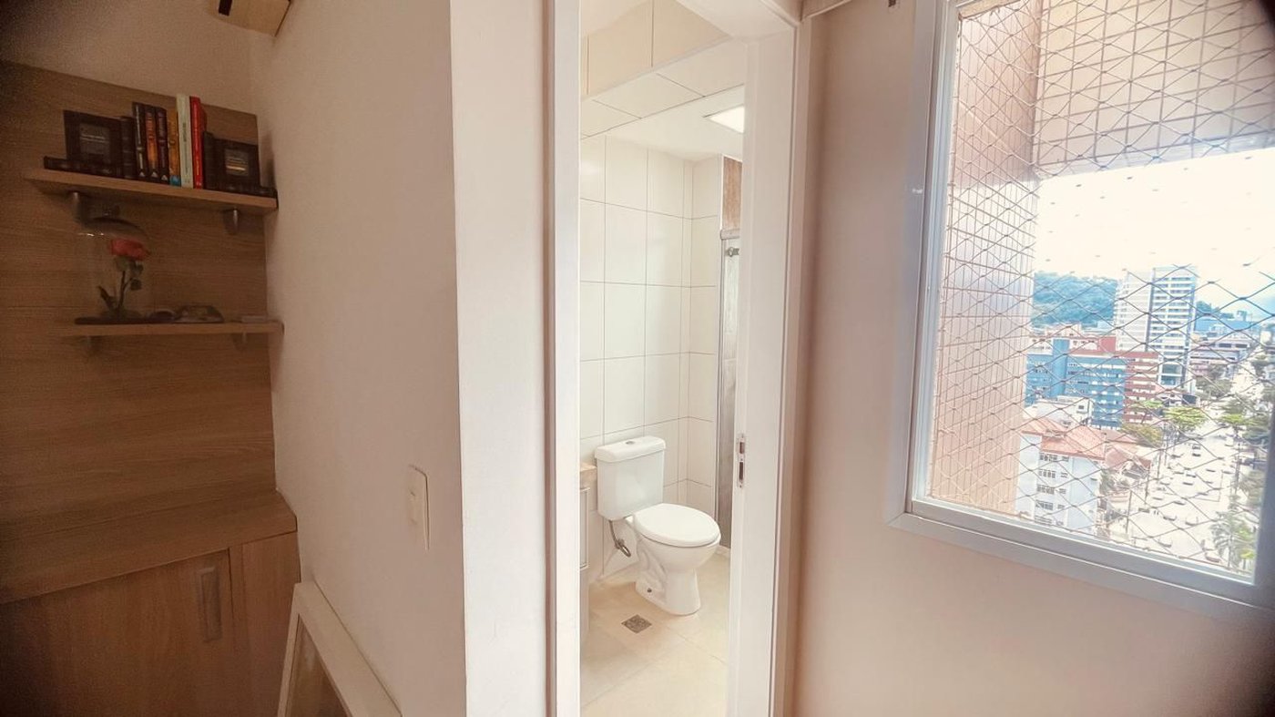 Apartamento com 3 dormitórios à venda, 92 m² por R$ 899.000,00 - Encruzilhada - Santos/SP