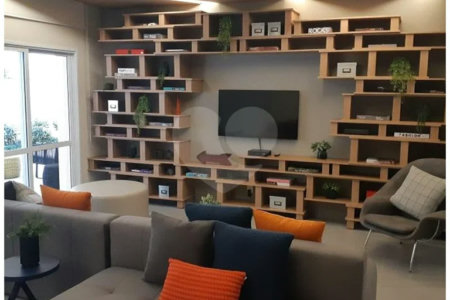 Landing Campo Belo 42 m² Apartamento semimobiliado para locação no Campo Belo, 1 quarto, garagem