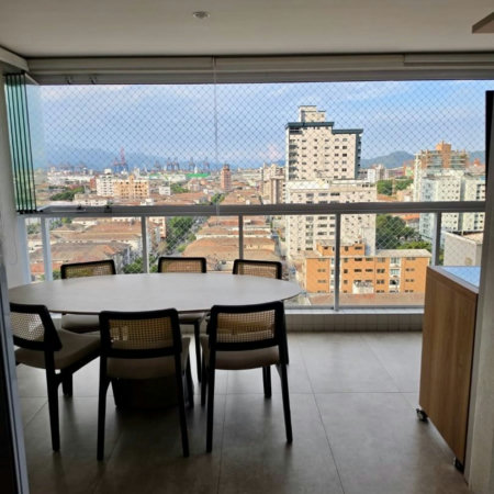 Apartamento com 3 dormitórios à venda, 129 m² por R$ 1.890.000,00 - Aparecida - Santos/SP