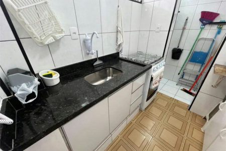 Apartamento com 1 dormitório à venda, 58 m² por R$ 400.000,00 - Barra Funda - Guarujá/SP