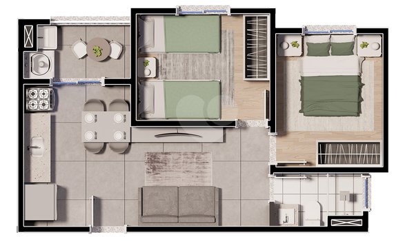 Apartamento 40m² 1