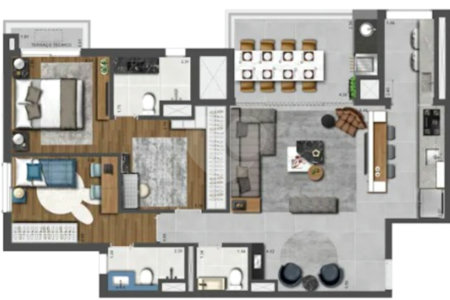 Apartamento à venda com 2 suítes em Pinheiros, São Paulo, SP
