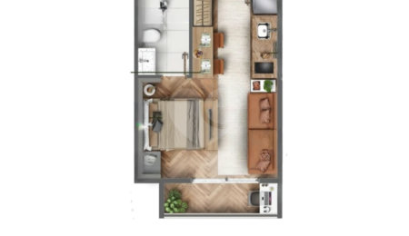 Apartamento à venda com 1 quarto em Pinheiros, São Paulo, SP