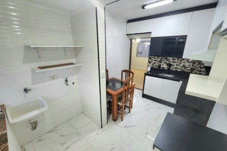 Apartamento com 3 dormitórios para alugar, 65 m² por R$ 3.500,02/mês - Aparecida - Santos/SP