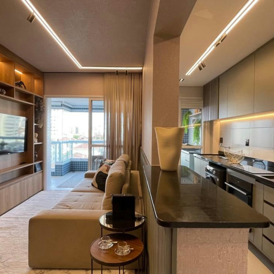 Apartamento com 1 dormitório à venda, 60 m² por R$ 990.000,00 - Boqueirão - Santos/SP