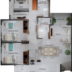 Apartamento à venda com 2 quartos, sendo 1 suíte, no Centro, Porto Feliz, SP