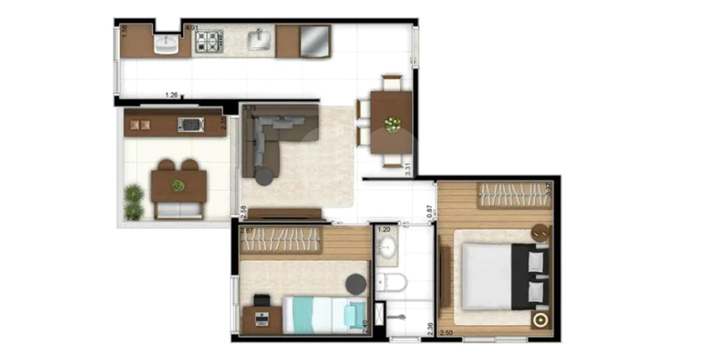 Apartamento à venda com 2 quartos em Aclimação, São Paulo, SP