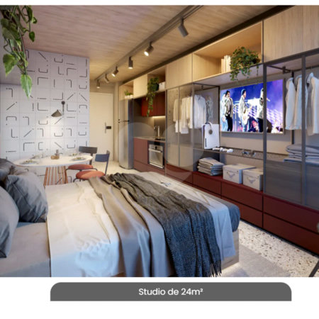Studio à venda com 1 quarto em Vila Olímpia, São Paulo, SP